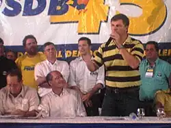 Júlio Redecker em convenção tucana no Rio Grande do Sul