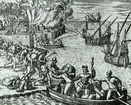 Jacques de Sores saqueando e incêndiando Havana