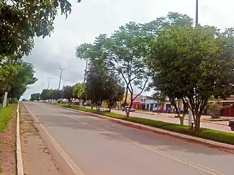 Trecho da Rodovia estadual Paulo Fontelles (PA-150) no município de Jacundá.