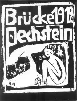 Brücke, 1912, xilogravura sobre papel, na capa