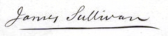 Assinatura de James Sullivan