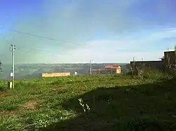 Queimada no bairro, em abril de 2010