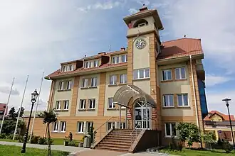 Prédio da prefeitura em Jastarnia