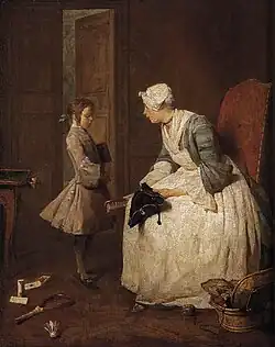 A Governanta (1739), óleo sobre tela, 47 x 38 cm., Galeria Nacional do Canadá