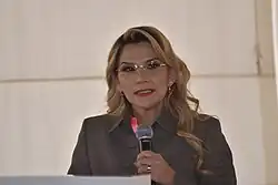 &nbsp;Bolívia Jeanine Áñez, Presidente interina