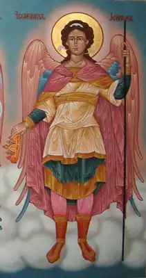 Ícone russo do Arcanjo Jegudiel
