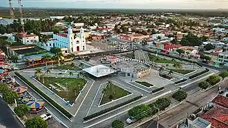Vista Aérea da Praça Monsenhor Vicente Freitas em João Câmara-RN