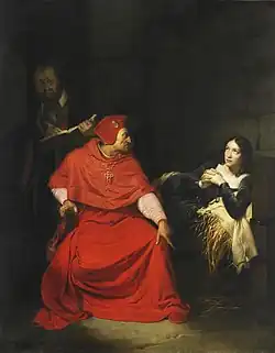 Joana d'Arc sendo interrogada, 1824, Musée des Beaux-Arts, Rouen, França