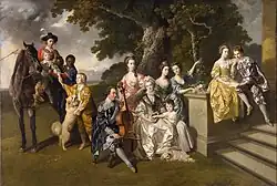 A família de Sir William Young (cerca de 1768)