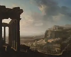 Ruins of an Ancient City (1810) Óleo sobre papel, montado sobre tela, 95,6 x 118,6 cm. Museu de Arte de Cleveland, Ohio