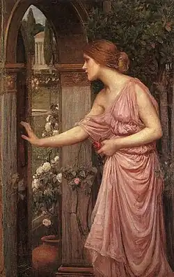 Psiquê abrindo a porta do Jardim do Cupido (1904)