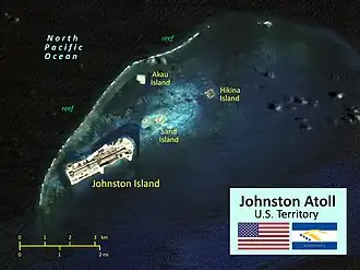 Localização do Atol Jonhson