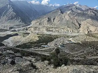Vista parcial de Jomsom