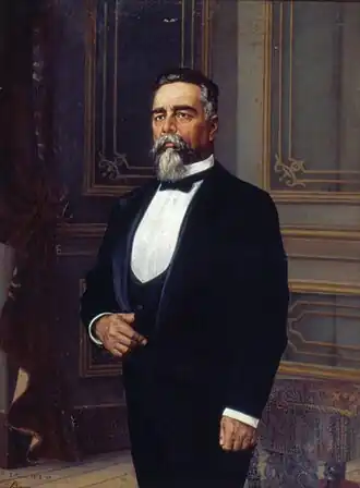 Retrato de Campos Sales, realizado por Jonas de Barros para o Museu Paulista