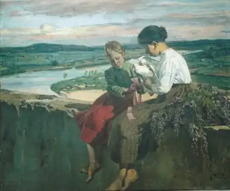 Apresentada na 15.ª Exposição da SNBA de Lisboa, 1918.