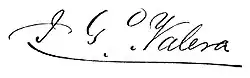 Assinatura de José Gregorio Valera