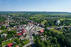 Praça principal em Włodowice