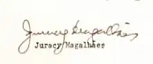 Assinatura de Juracy Magalhães