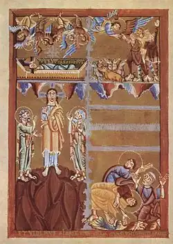 Natividade, acima, e Transfigurção abaixo, 1025–1050, Cologne
