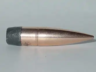 Exemplar da bala penetrante conhecida como "bala K" na Primeira Guerra Mundial