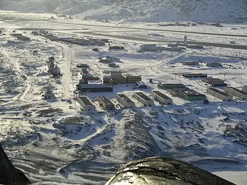 O aeroporto de Kangerlussuaq