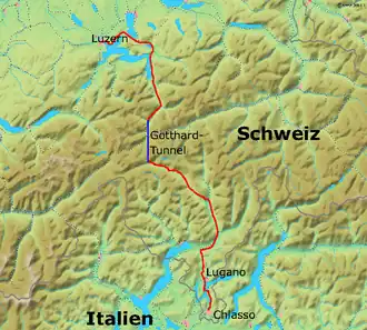 Ligação Norte-Sul (com túnel)