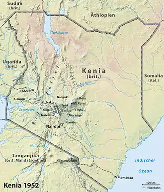 Localização de Quênia