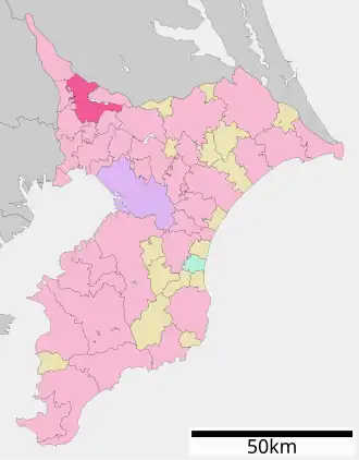 Localização de Kashiwa