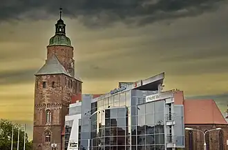 Parte metropolitana da cidade, a Catedral ao fundo