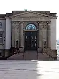 Entrada do Højesteret, a Suprema Corte da Dinamarca.