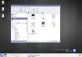 KDE 4.0 Alpha 1, demonstrando Dolphin e os primeiros ícones do Oxygen