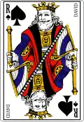 Rei de Espadas (Roi de Pique) Davi, rei hebreu, cuja vida é pouco conhecida fora das narrativas bíblicas.