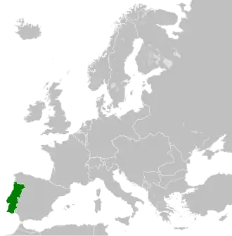 Localização de Portugal