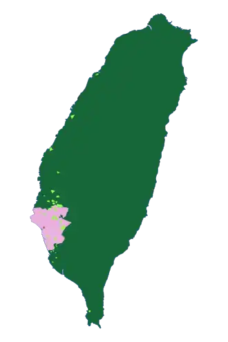 Localização de Reino de Tungning