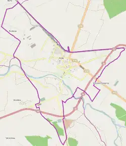Localização de Koło na Polónia