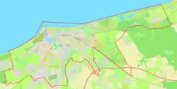 Localização de Colberga na Polónia