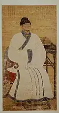Retrato de Yi Jehyeon, c. 1319, Tesouro Nacional n° 110