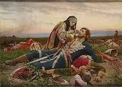 Donzela do Kosovo, pintura, 1919