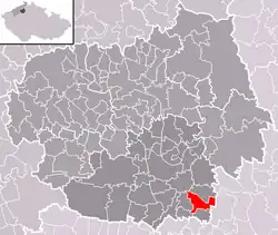 Localização de Kostomlaty pod Řípem