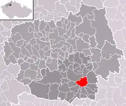 Localização de Krabčice