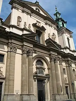 St. Anne's Church em Kraków, construído em 1689–1703