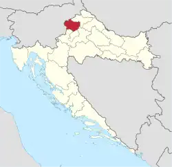 Localização de Zabok na Croácia