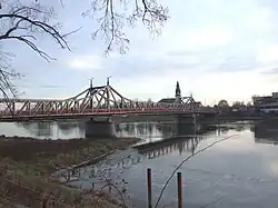 Krosno Odrzańskie - ponte sobre o rio Óder