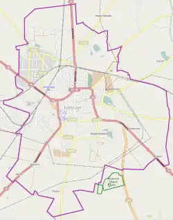 Localização de Krotoszyn na Polónia