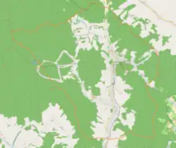 Localização de Krynica-Zdrój na Polónia
