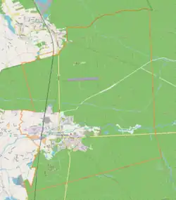 Localização de Kuźnia Raciborska na Polónia