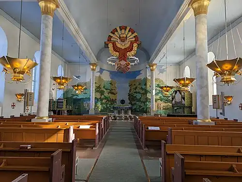 Interior da igreja de Kumla