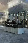 Escultura de Fernando Botero em frente ao Kunstmuseum Liechtenstein, Vaduz