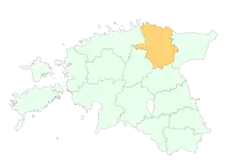 Localização de Região de Viru Ocidental Lääne-Virumaa