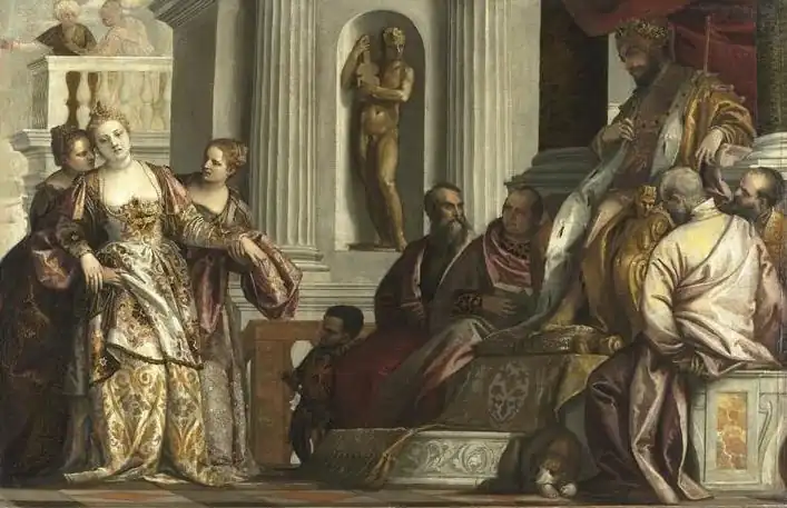 O Desmaio de Ester (final do século XVI) por Veronese